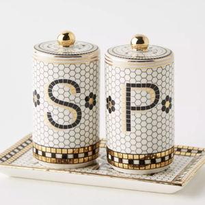 Bistro Tile Salt & Pepper Shakers