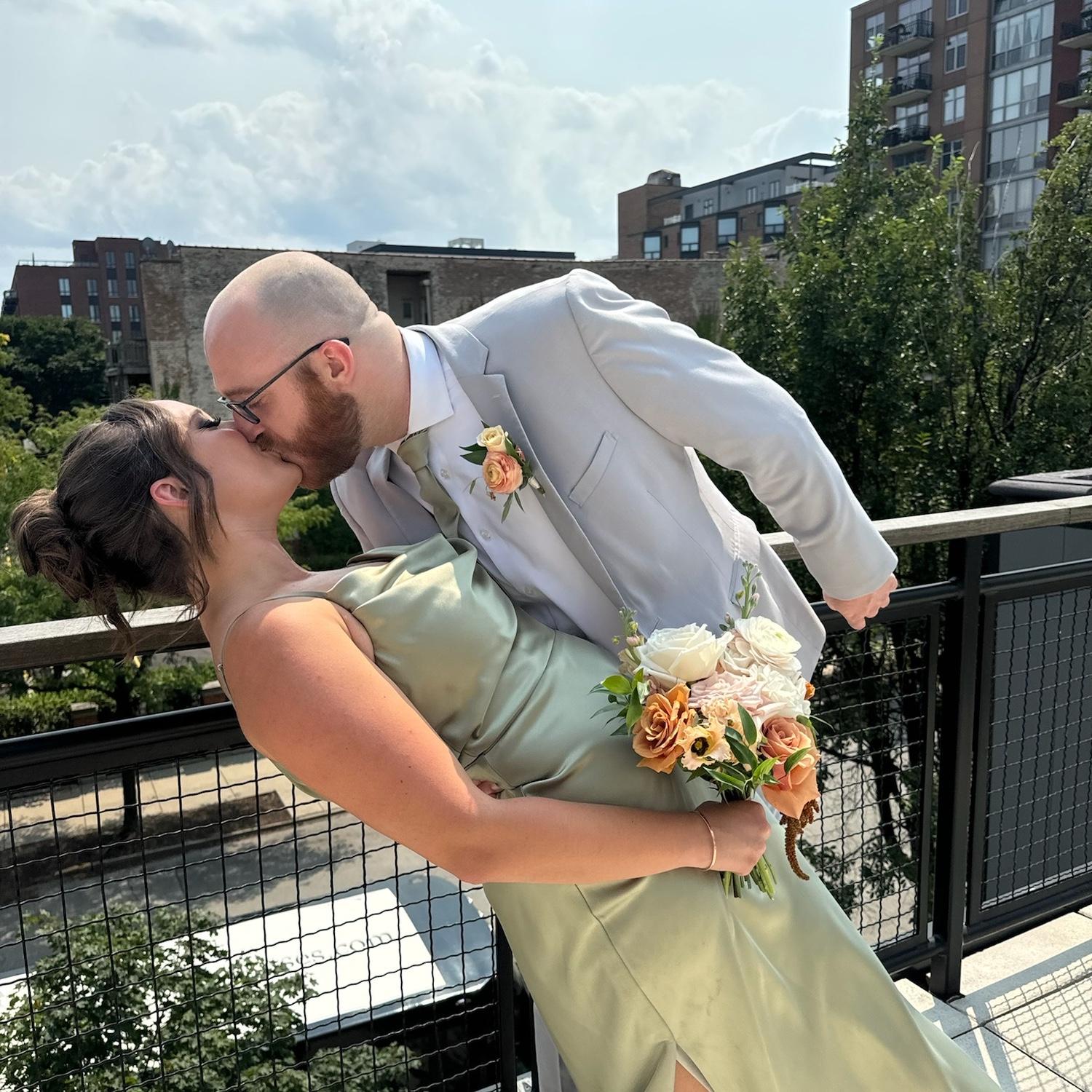 August 2024 - At our friends' Natalie and Travis' wedding (bridesmaid and groomsman)