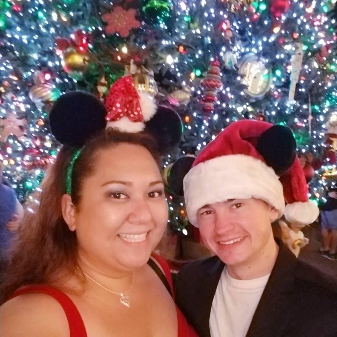 Our first Christmas together (2017).