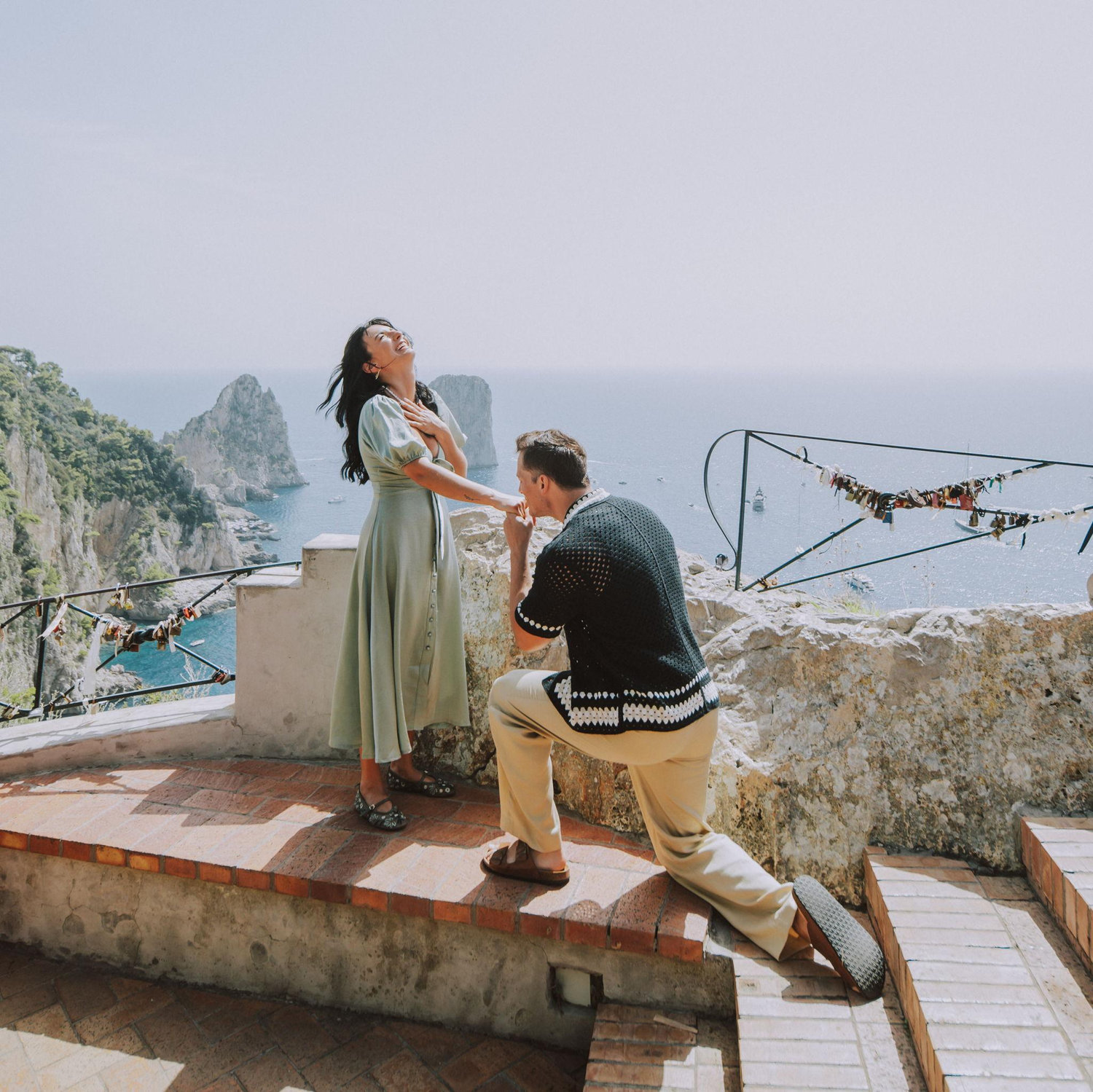 He popped the question!