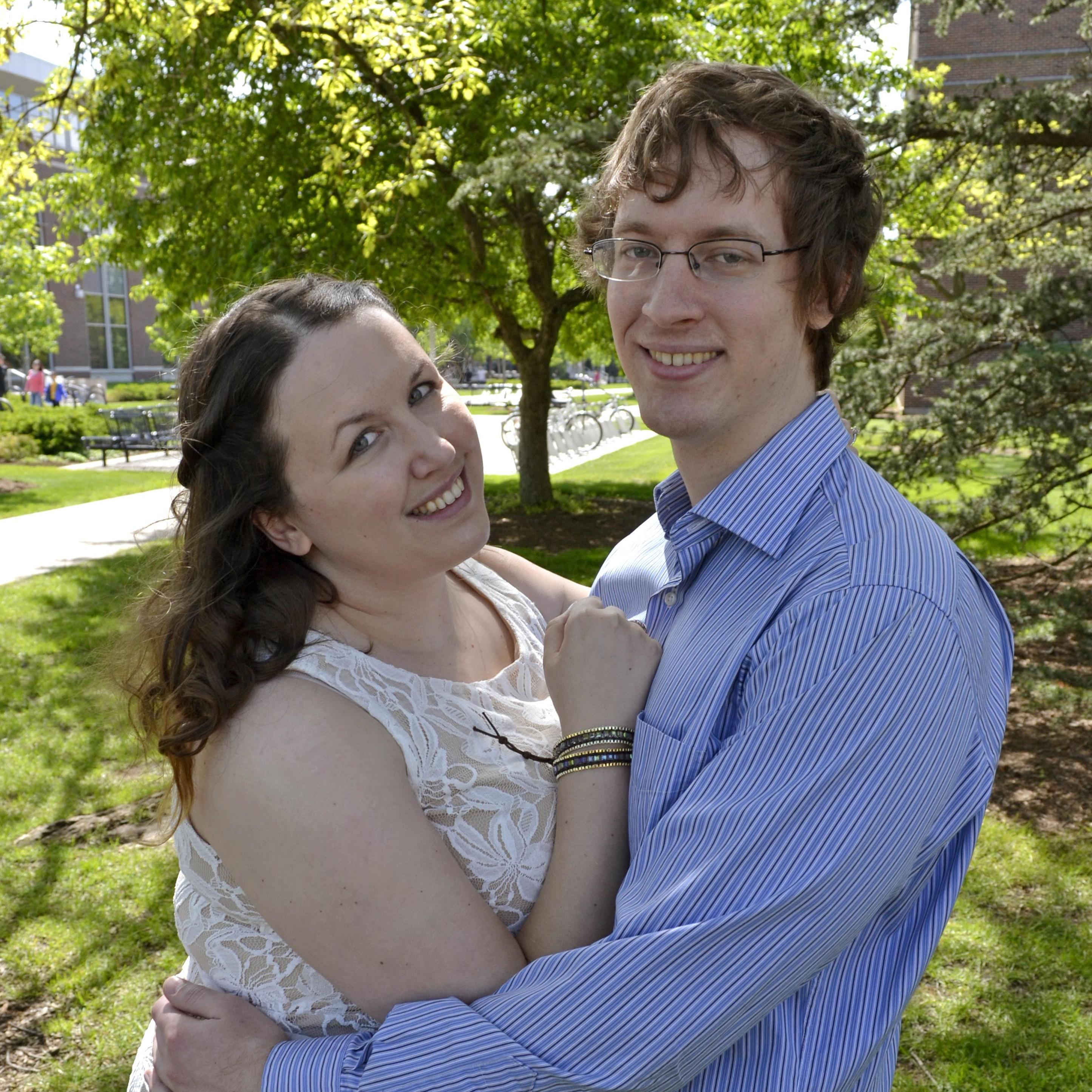 The time we had our engagement photos taken.