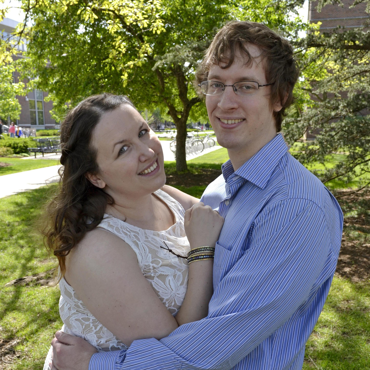 The time we had our engagement photos taken.