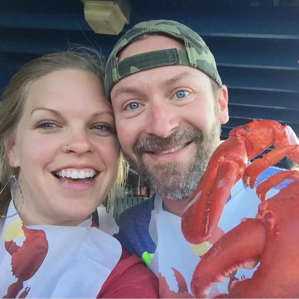 After only a few weeks together, PG took Michelle to get her first lobster. She liked it!