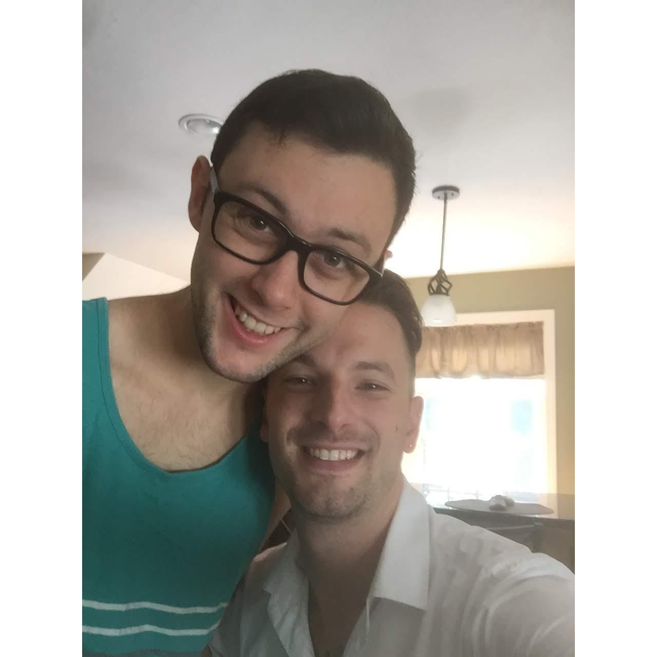 We said our first "I love you" at the Airbnb in Union CT.