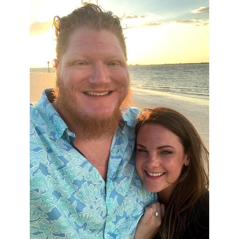 This is right after we got engaged on the beach in Ft. Myers. It was a perfect sunset after a dinner.