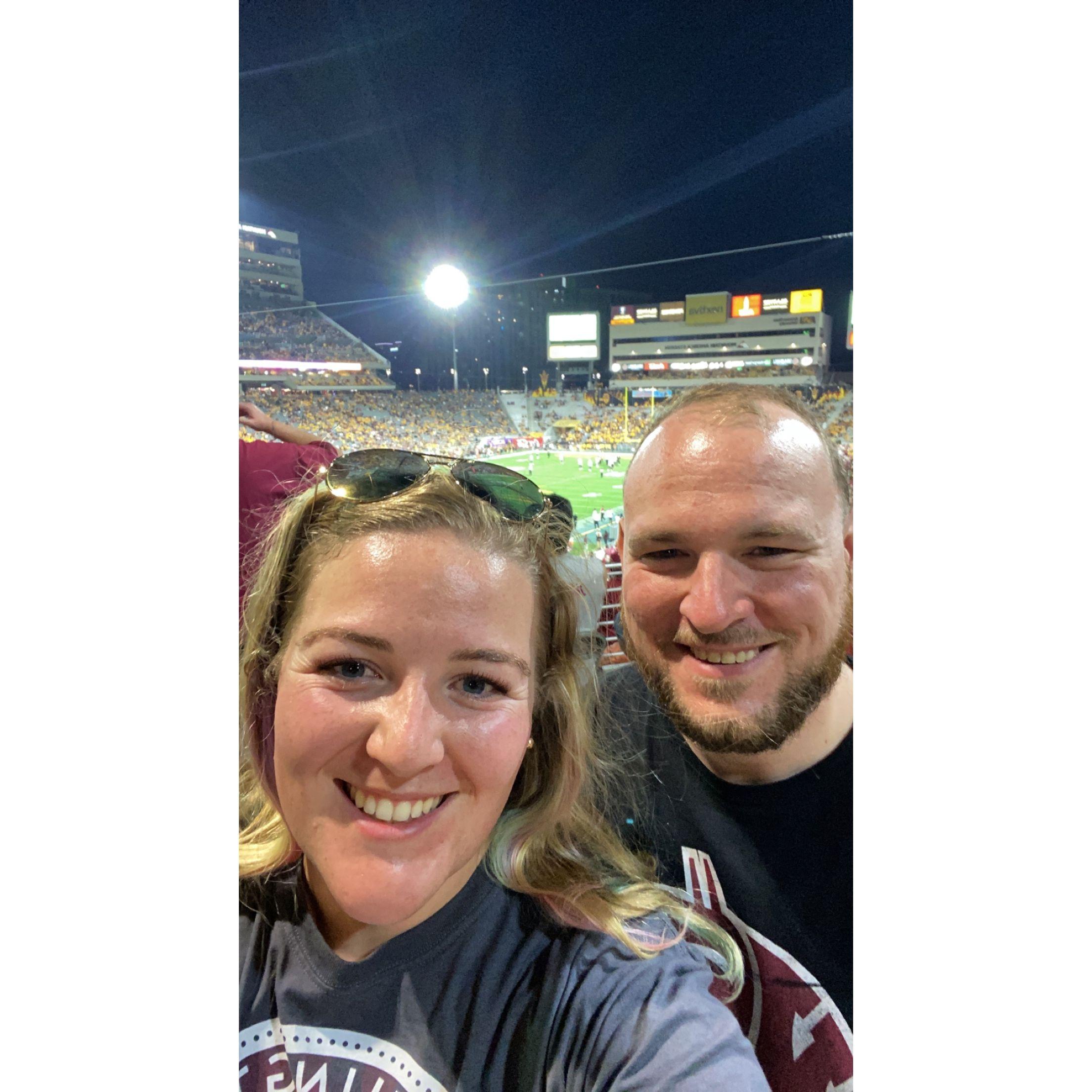 Watching Washington State University football game in AZ