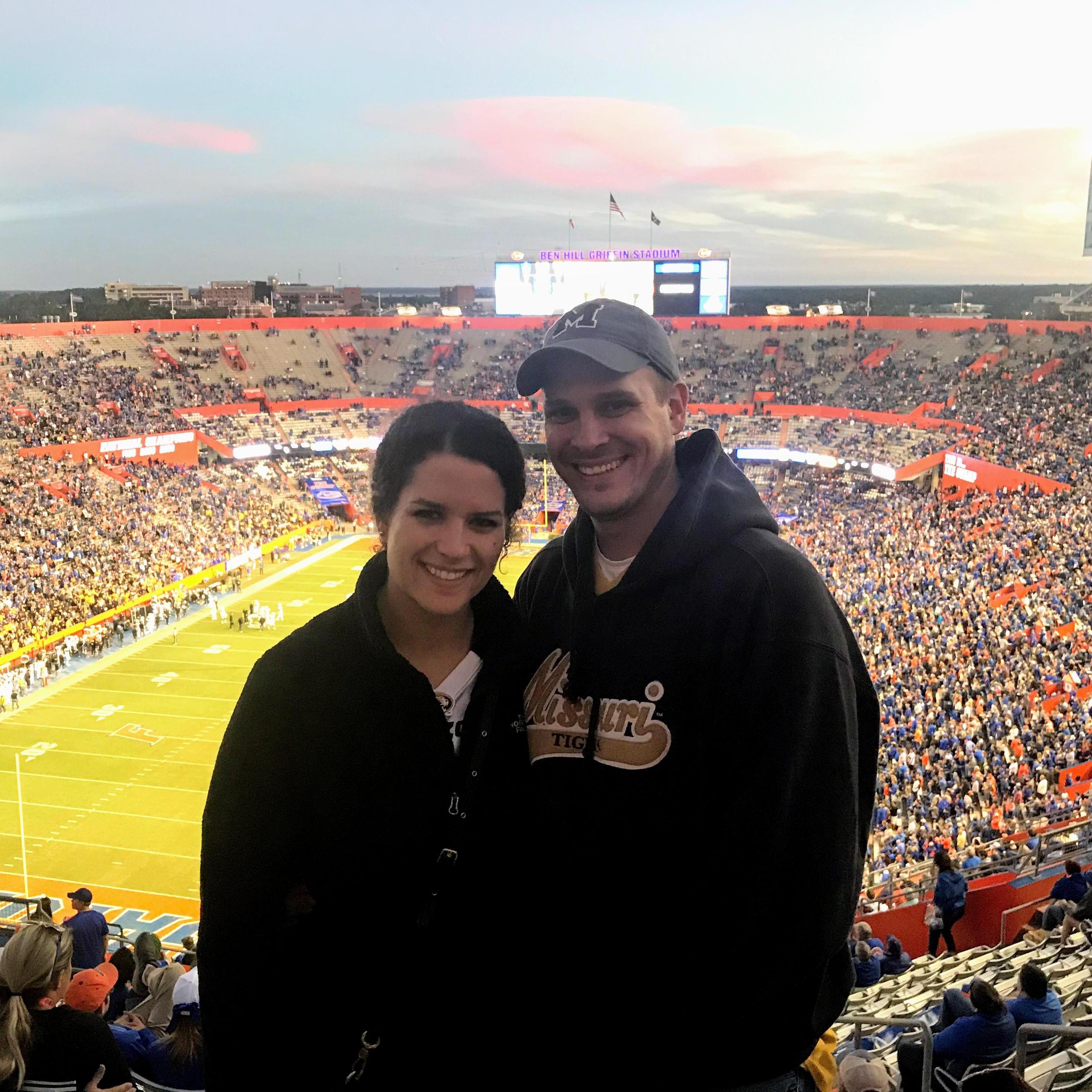 Gainsville, FL. The Swamp! One of the annual trips to cheer on the Tigers with Mike's college buddies.
