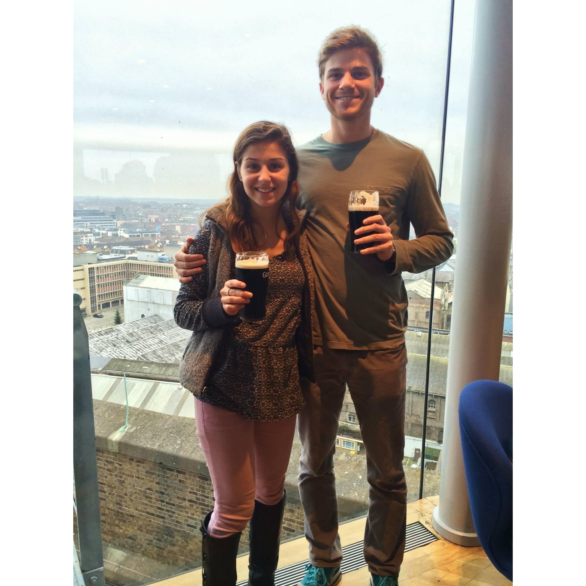We both are Irish...cue the obligatory photo at the Guinness factory
