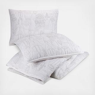 Hamsa 3-Piece Quilt Set