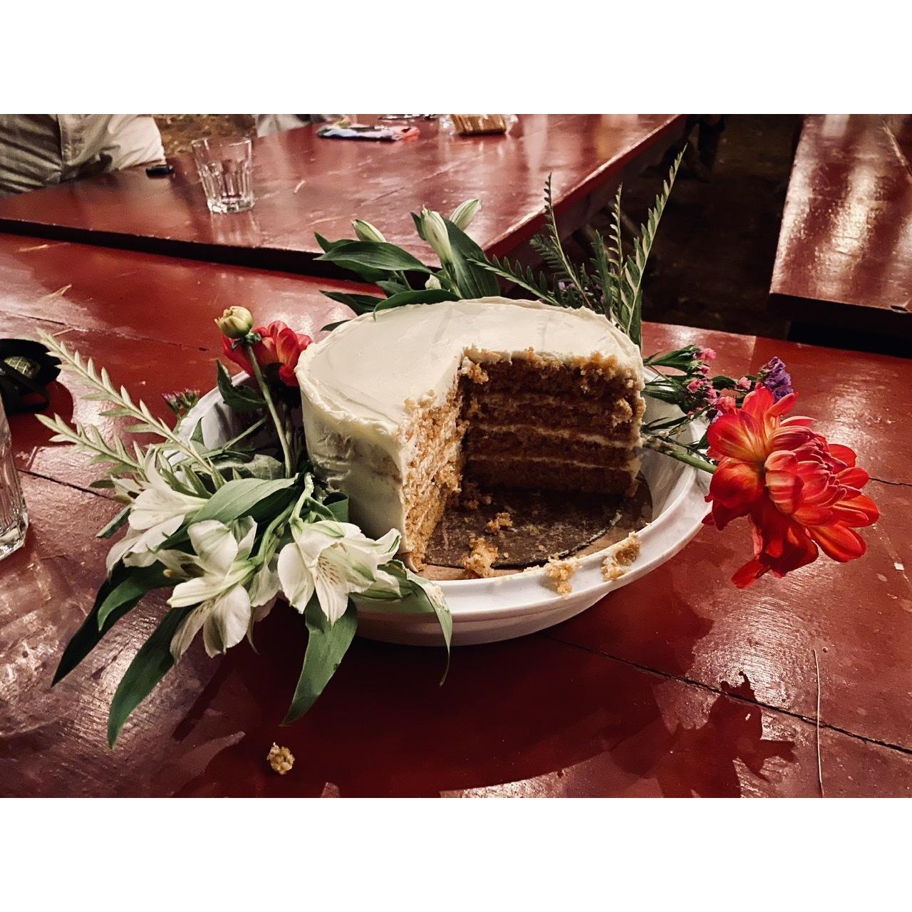 The most perfect carrot cake by Molly Rabideau. Molly and Shannon worked together at Highland Greenhouse last year and immediately bonded over travels, craft nights, and of course houseplants.