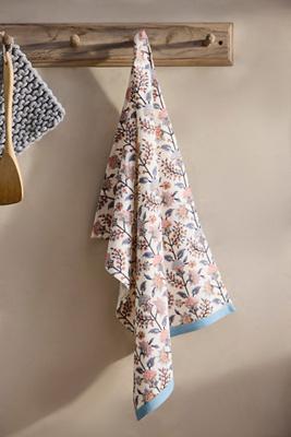 Gita Cotton Dish Towel, Blue