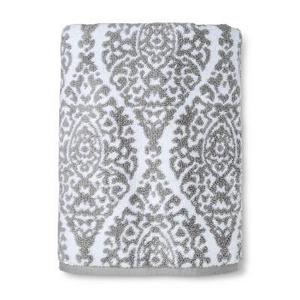 Performance Bath Towel Gray Ogee - Threshold™