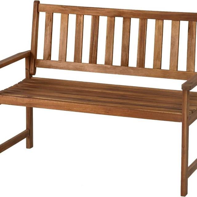 FDW Patio Furniture Outdoor Patio Bench Wood Garden Bench Park Bench Acacia Wood for Pool Beach Backyard Balcony Porch Deck Garden Wooden Furniture, Natural Oiled