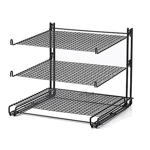 Betty Crocker 3-Tier Non-Stick Cooling Rack in Black