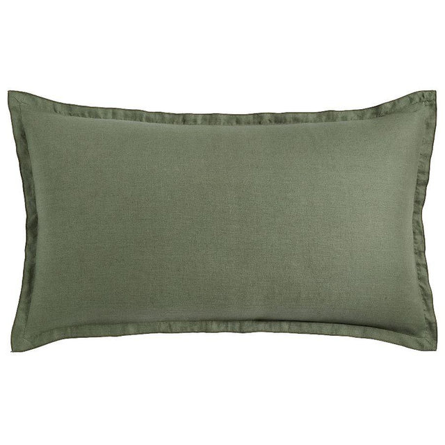 Belgian Linen Galen Duvet & Shams, Cypress, King, Set of 2