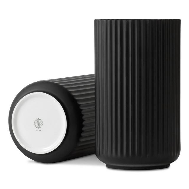 Rosendahl Lyngby Porcelain Vase, Black Porcelain