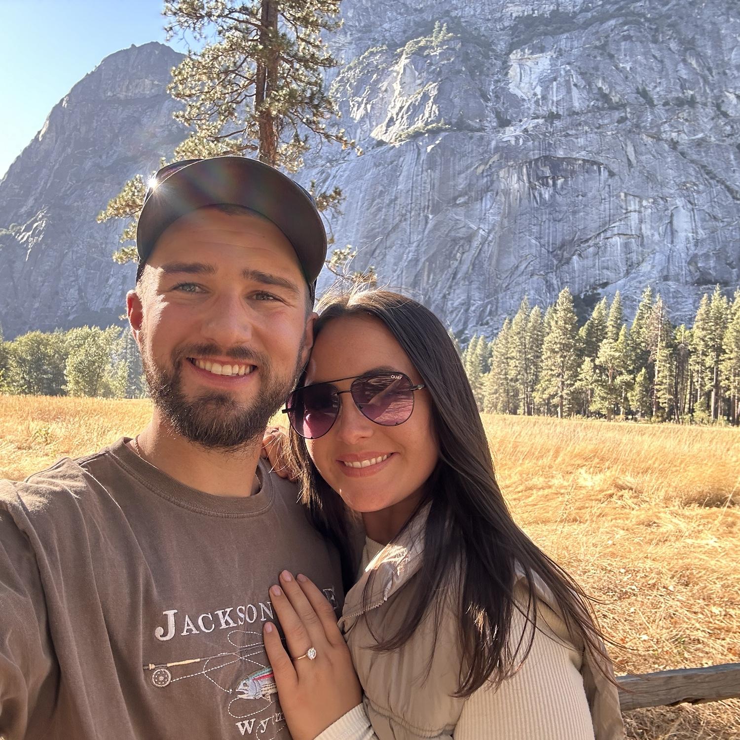 In the valley of Yosemite National Park