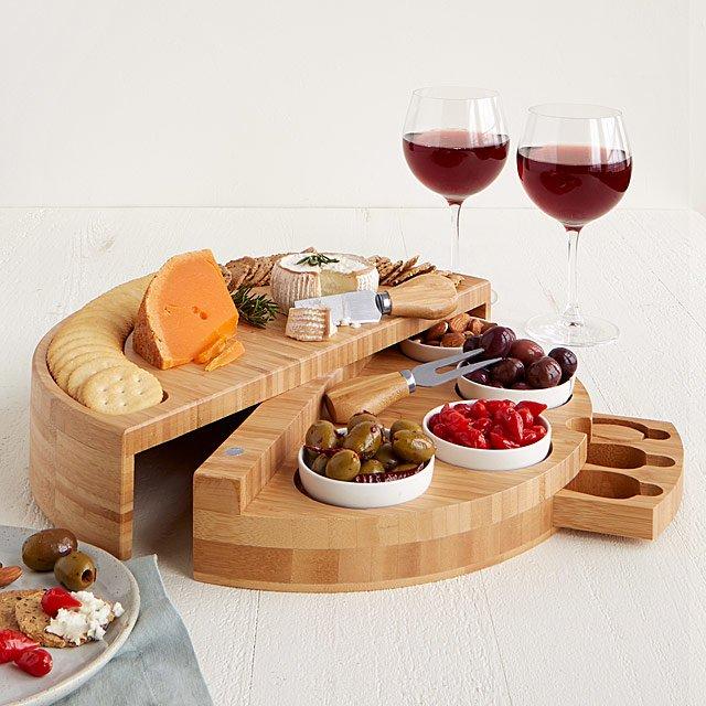 Compact Swivel Cheese & Tapas Board