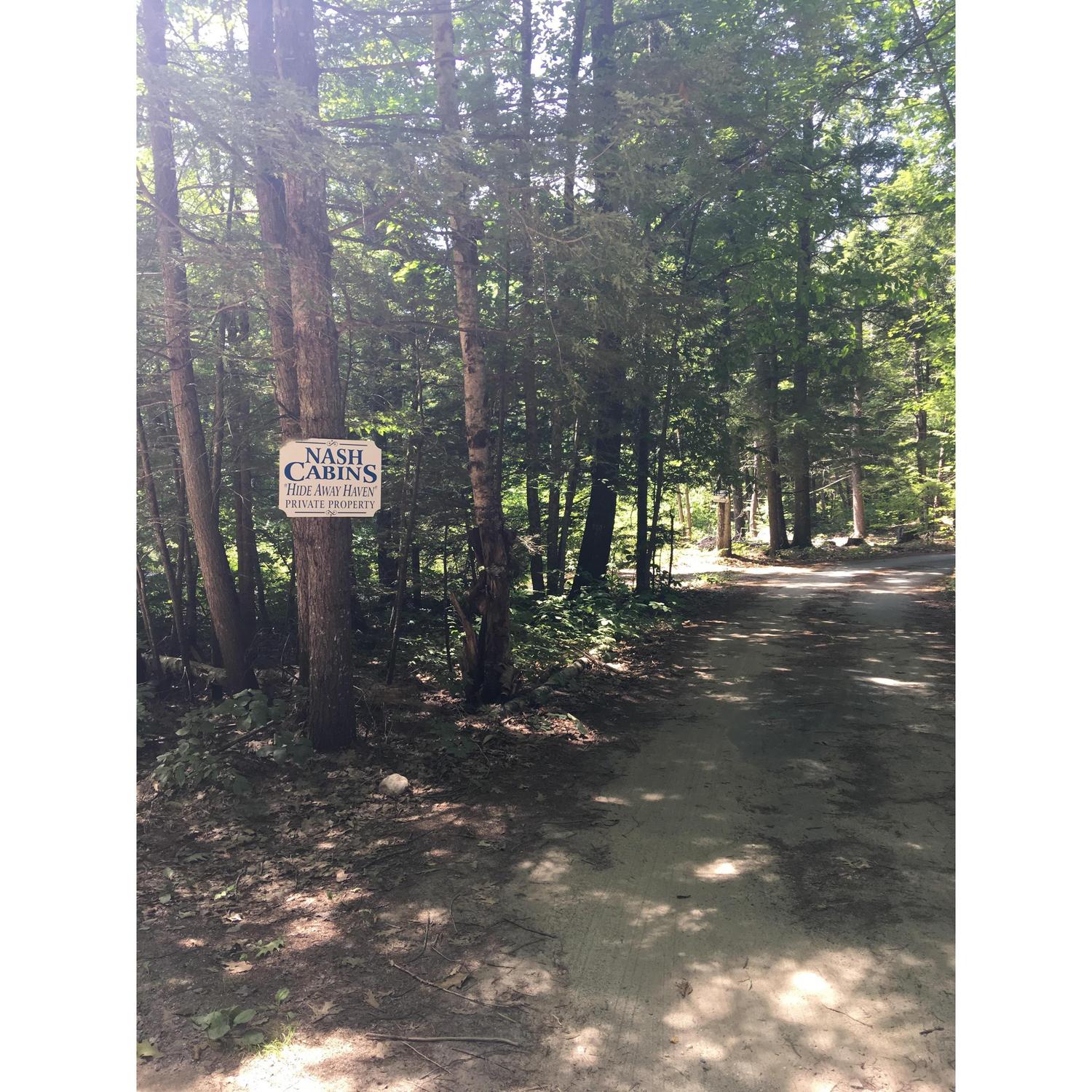 Entrance to Nash Cabins