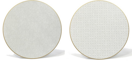 2-Sided Sayagata Placemat - Platinum