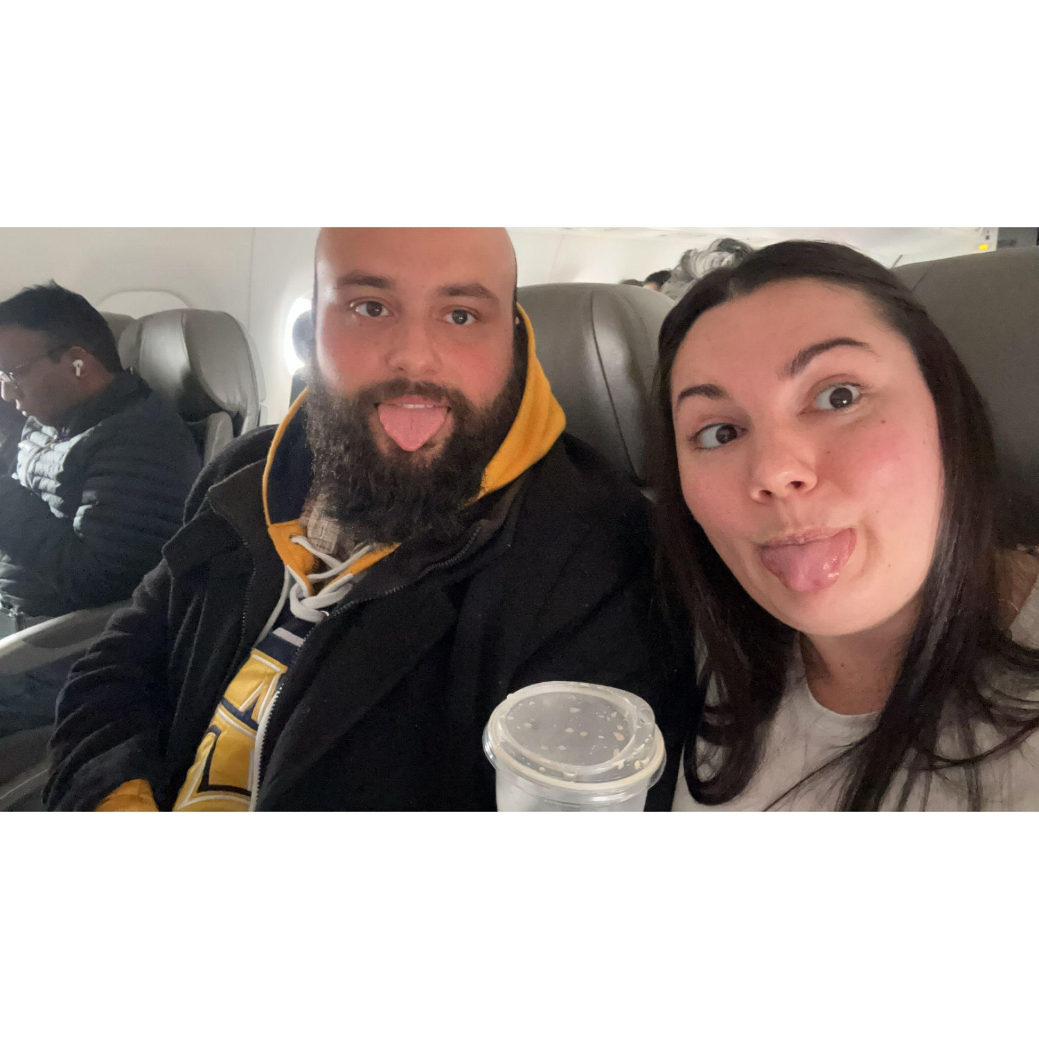 Corey's first flight to RI