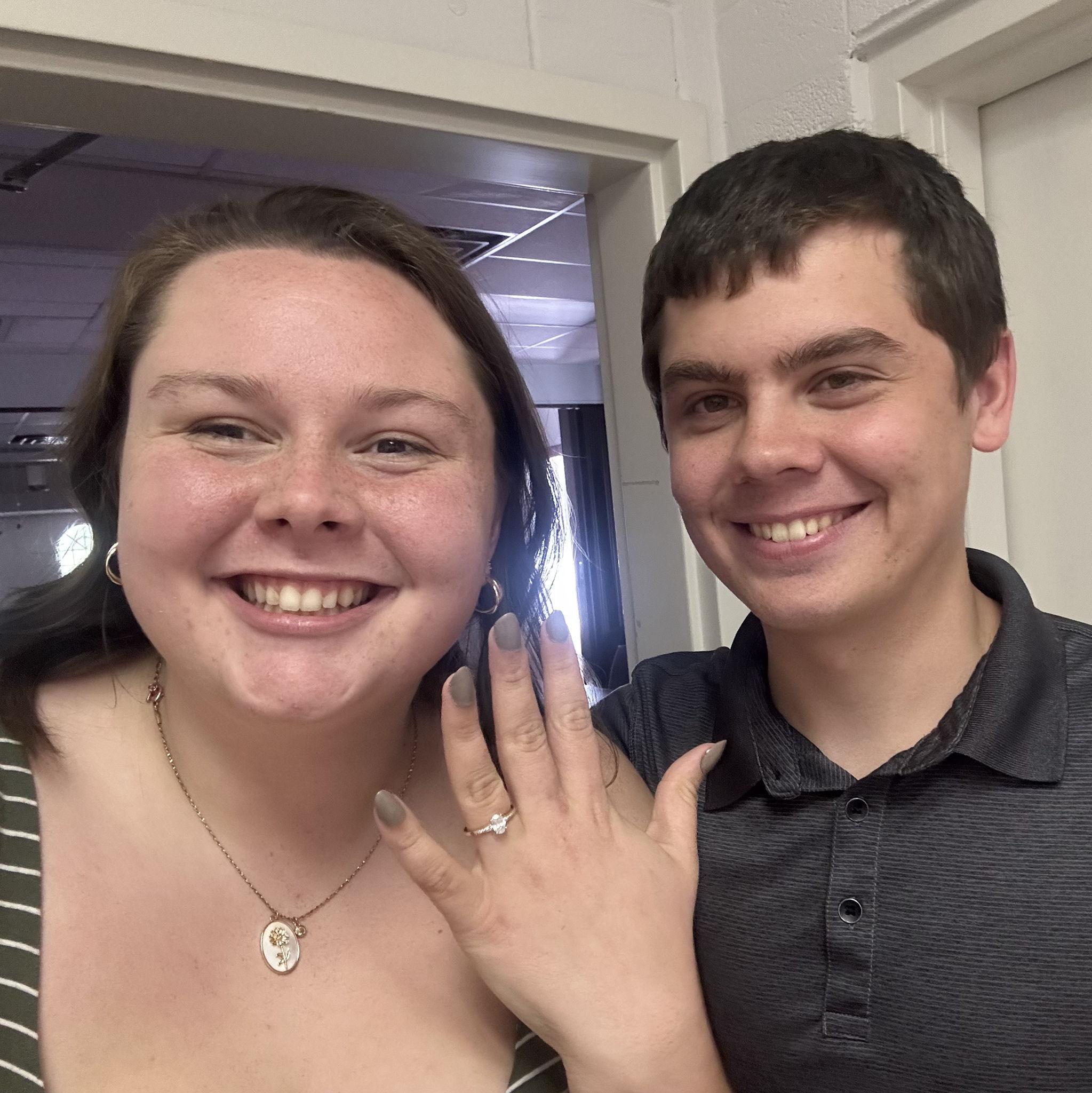 She said "Yes!" right before this photo was taken