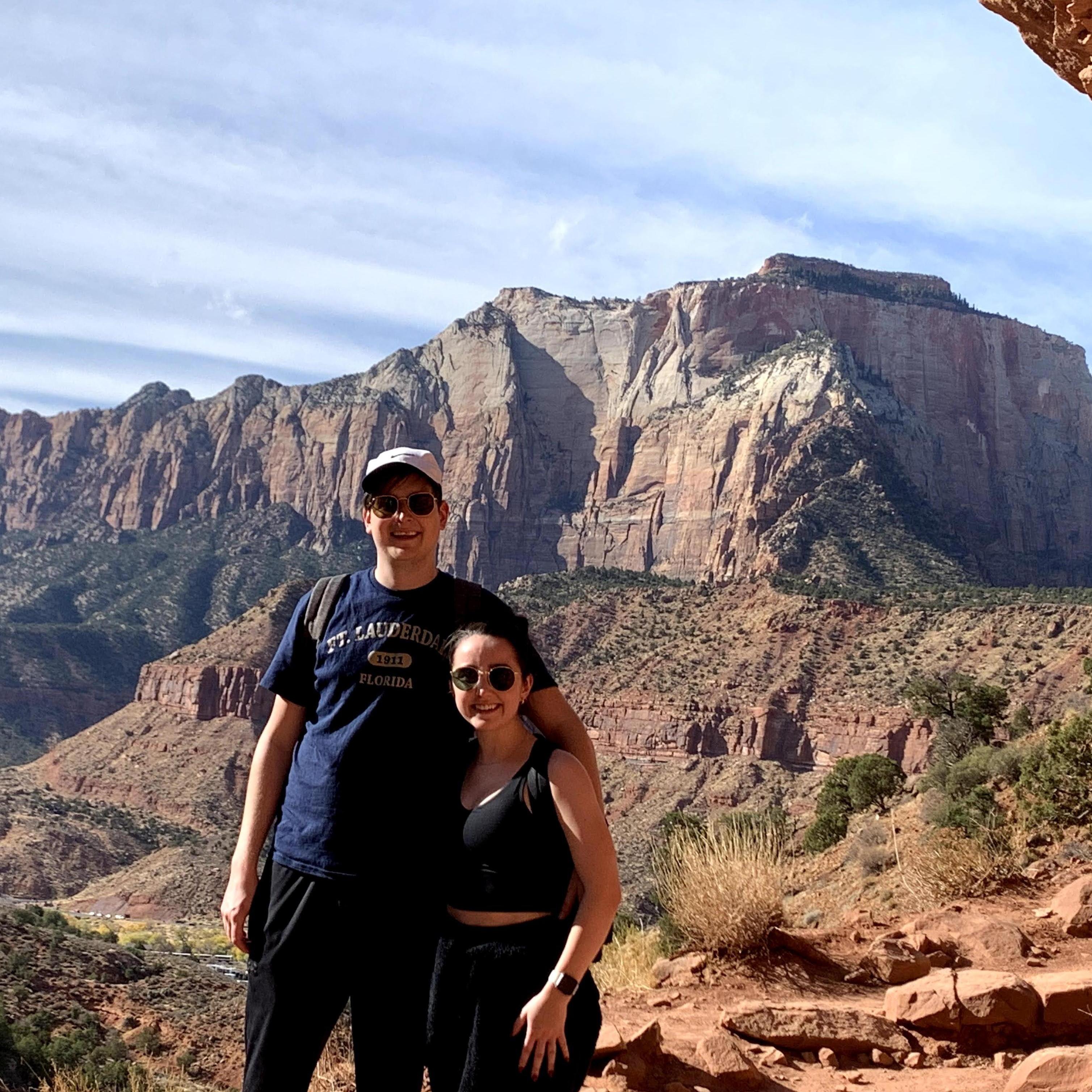 One of many hiking trips (Zion National Park, UT)