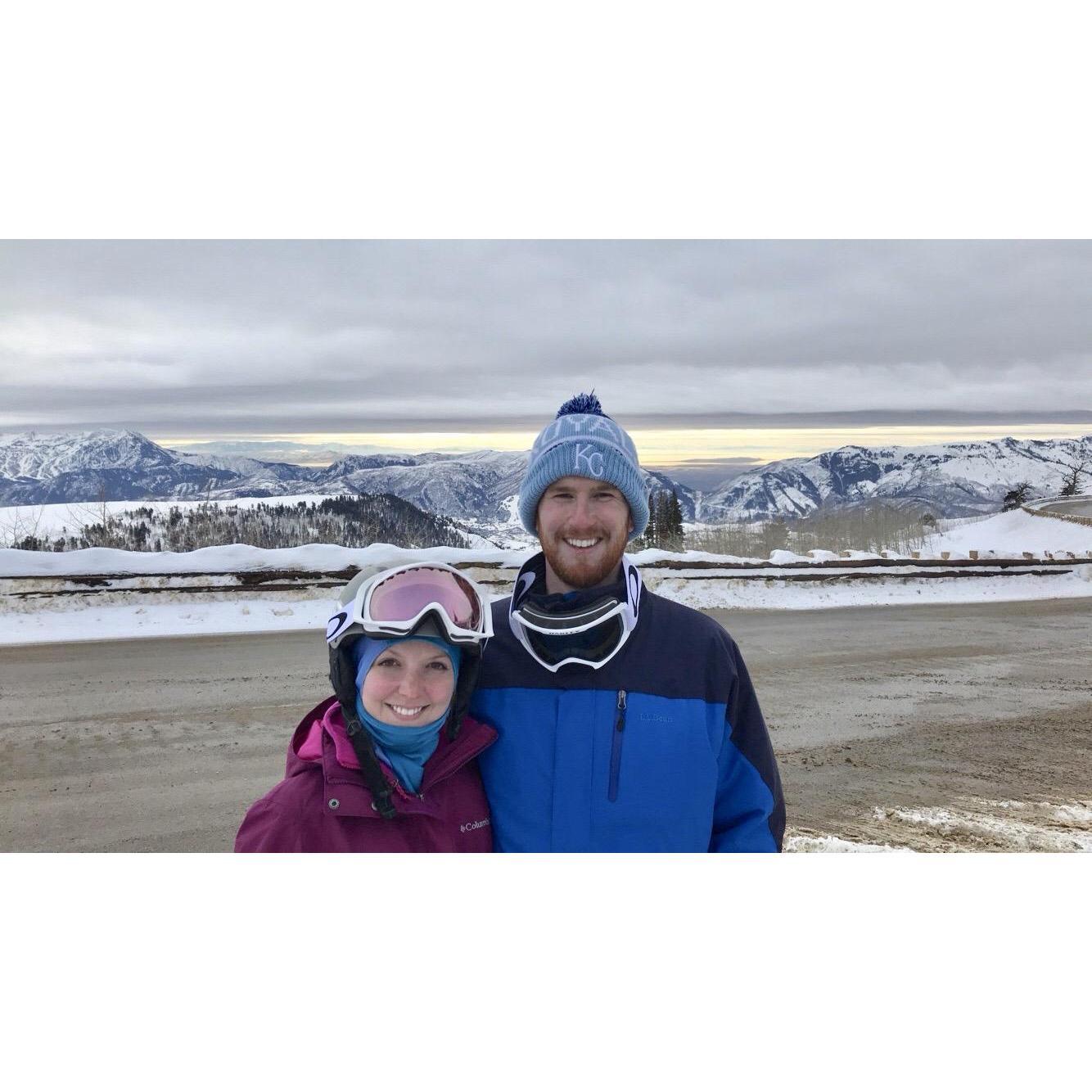 First time seeing the mountains. We won't talk about the skiing part, but my gosh the views were breath-taking! This was in Eden, Utah.