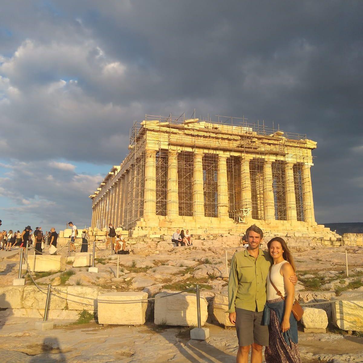 Golden hour at the Acropolis