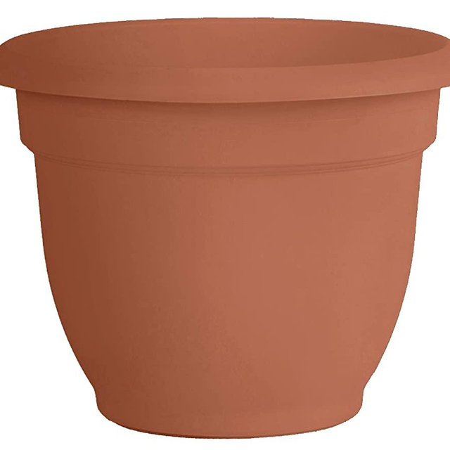 Bloem 20-56120 Fiskars 20 Inch Ariana Planter with Self-Watering Grid, Color Clay, Terra Cotta