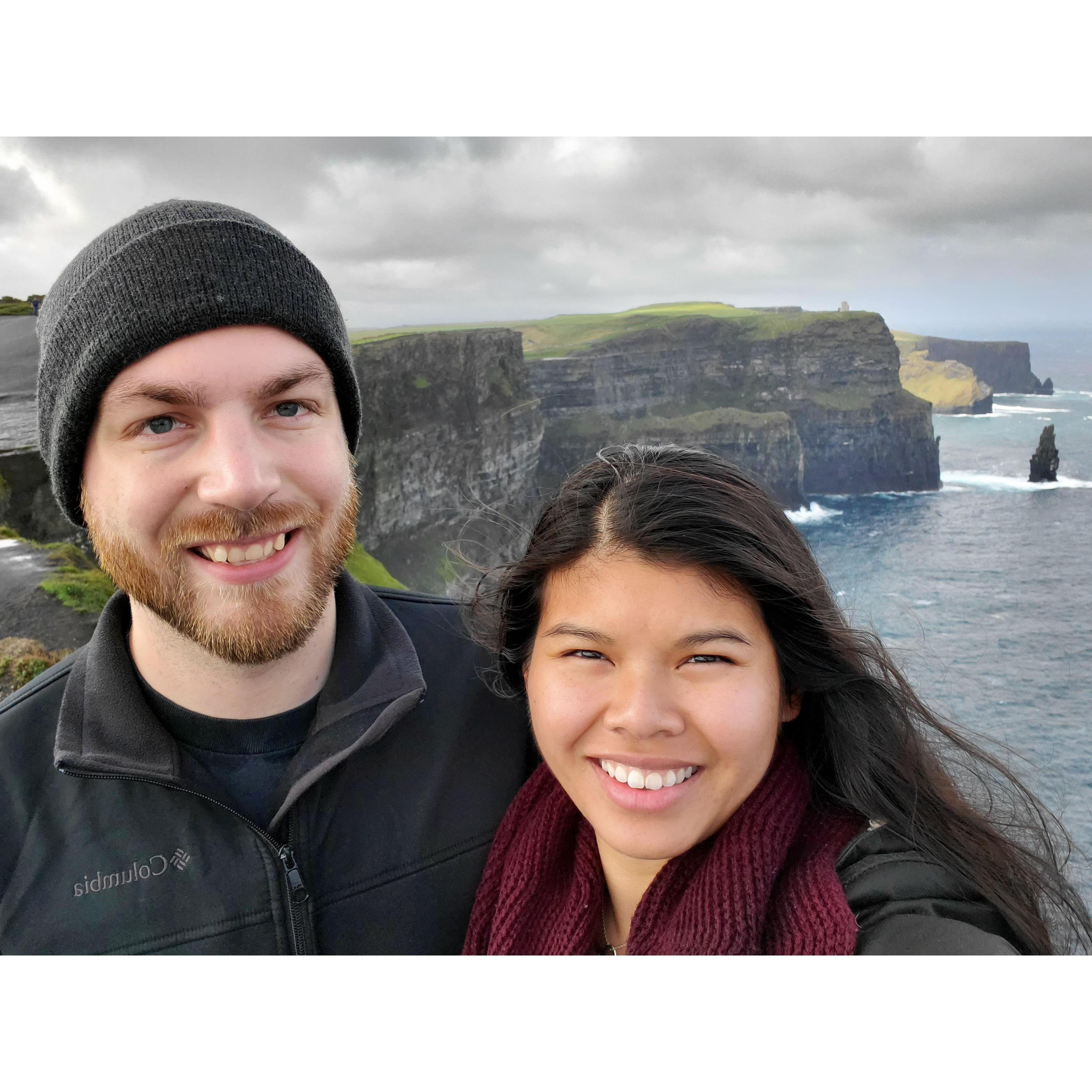 Our most recent adventure abroad was to Ireland! This was taken on our first day there. Josh proceeded to slip on mud 10 minutes after this picture was taken.