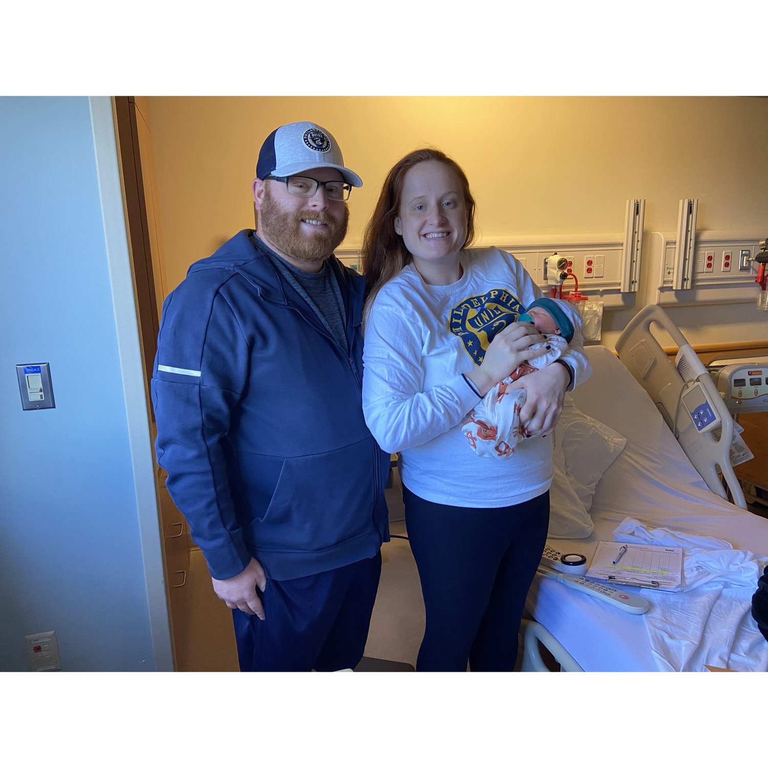 First picture as a family of three!