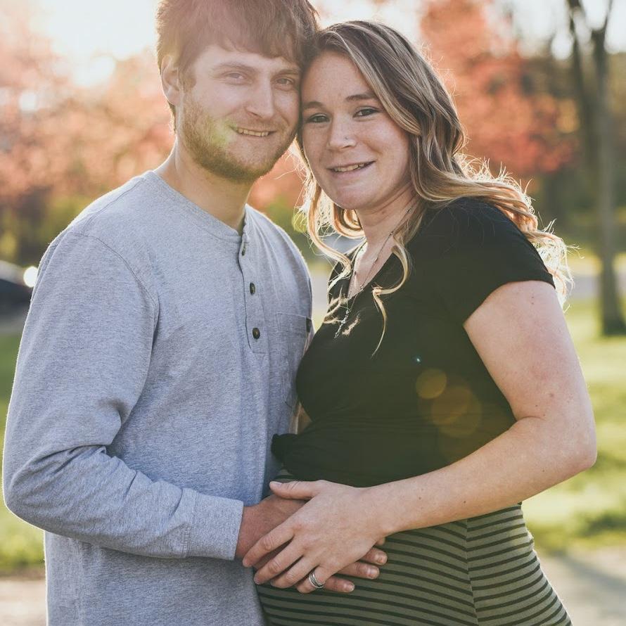 Our first picture together when we expecting Addison Grace