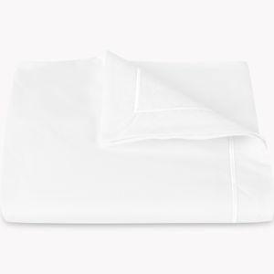 Bergamo King Duvet Cover - White
