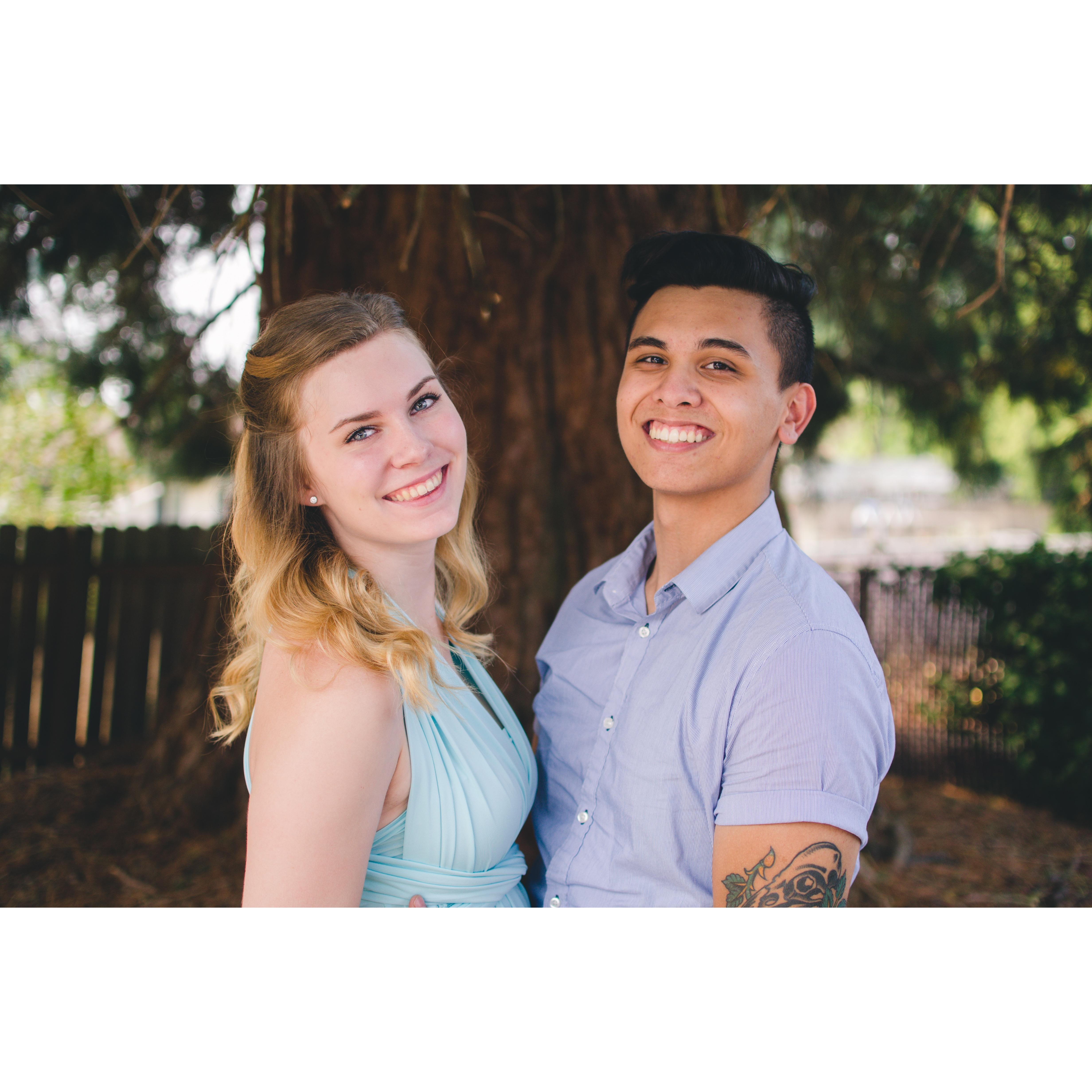 Taken at Hannah's sisters, Kalley, wedding in 2015