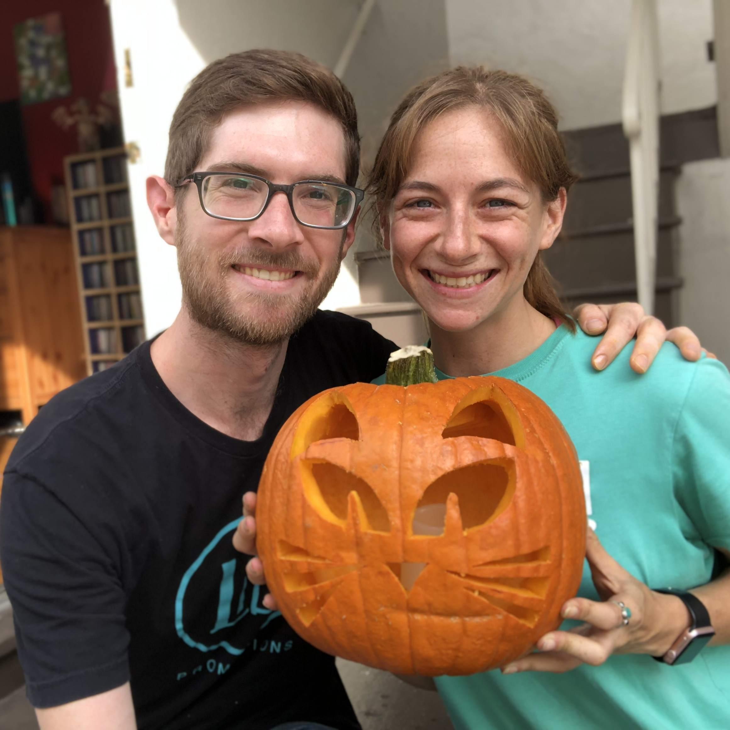 Our first pumpkin at our Berkeley home