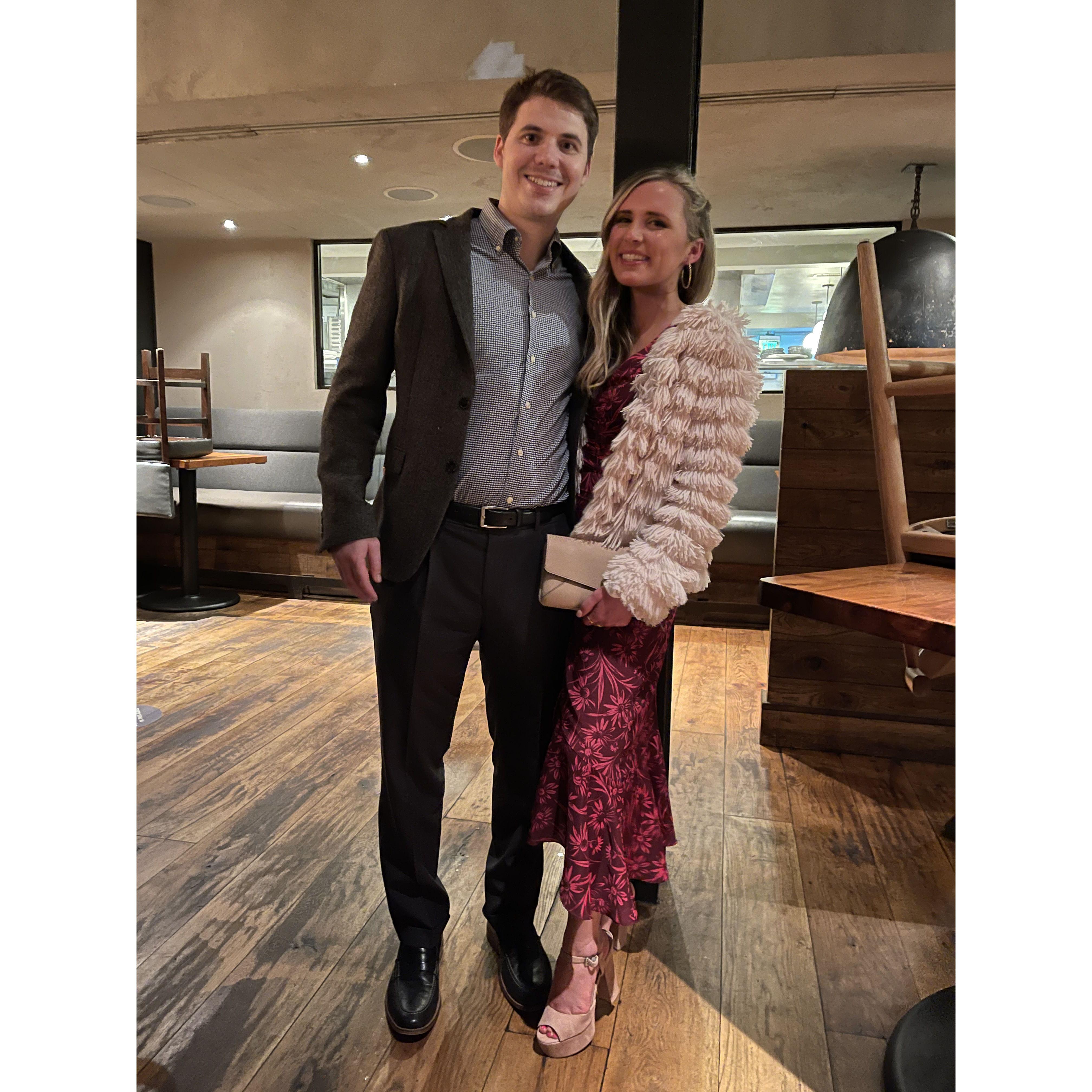 January 2021: Attending our friend's wedding weekend festivities in Atlanta