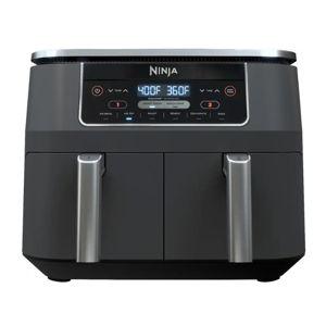 Ninja - Foodi 6-in-1 8-qt. 2-Basket Air Fryer with DualZone Technology & Air Fry, Roast, Broil, Bake, Reheat & Dehydrate - Dark Gray