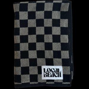 Checker Beach & Bath Towel - Black/Gray