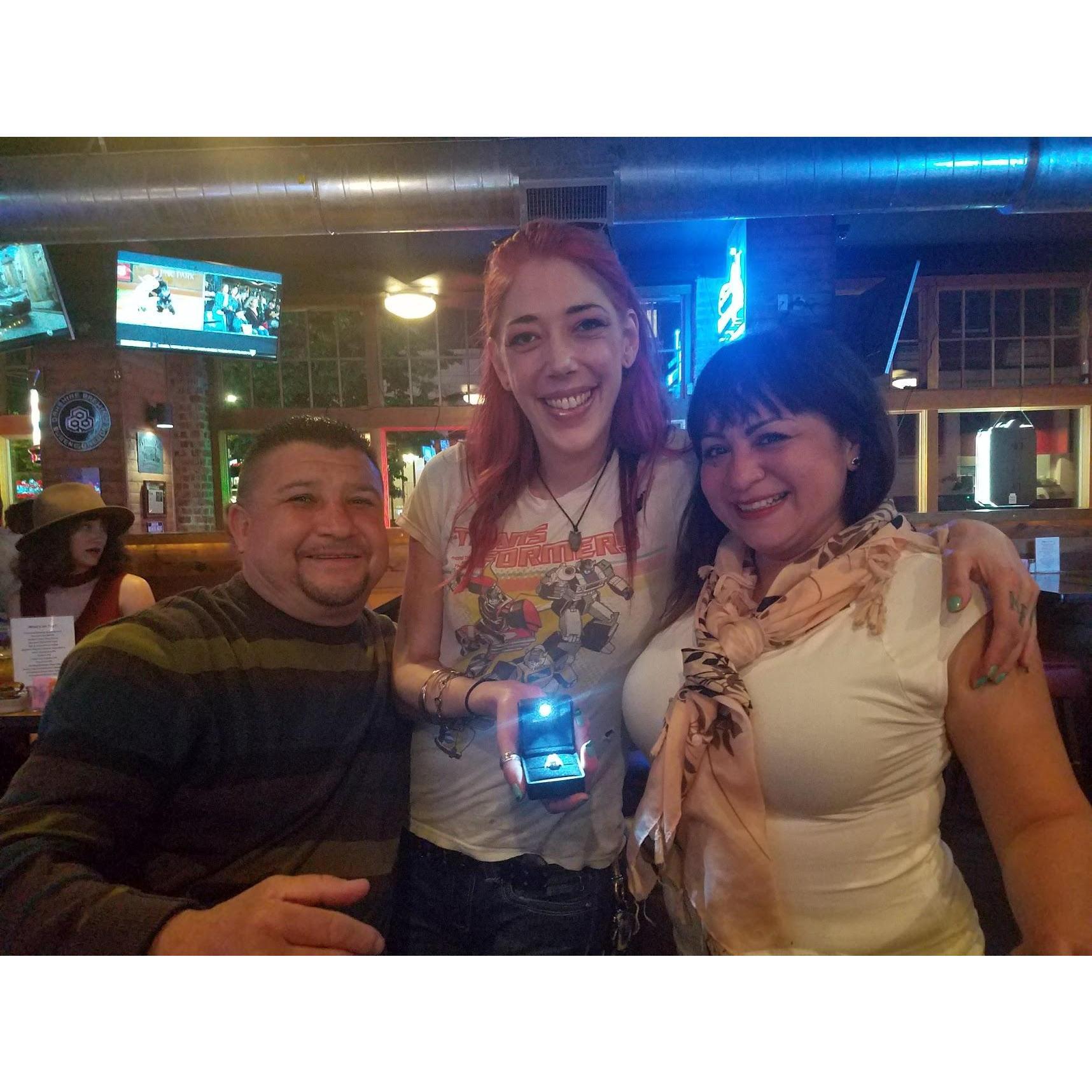 The surprise engagement in Seattle, on Henry’s Mother’s birthday May 2018