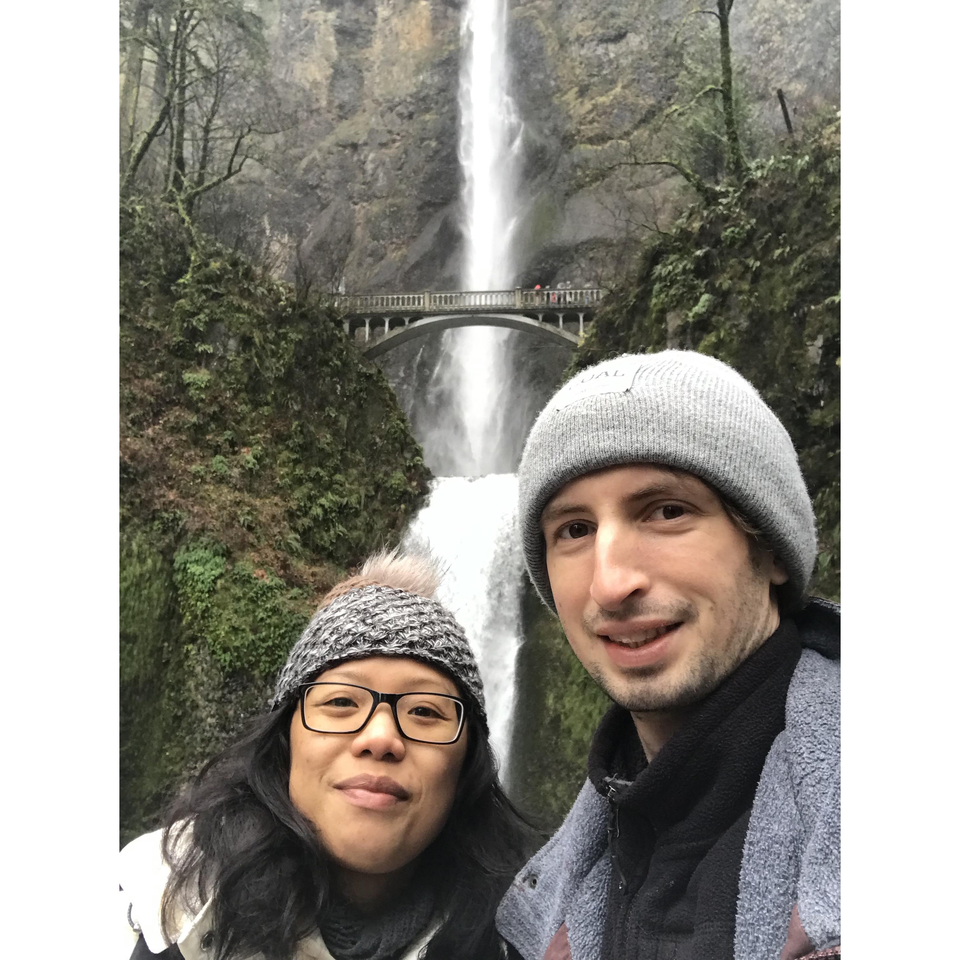 Multnomah Falls at Columbia River Gorge in Oregon 2018