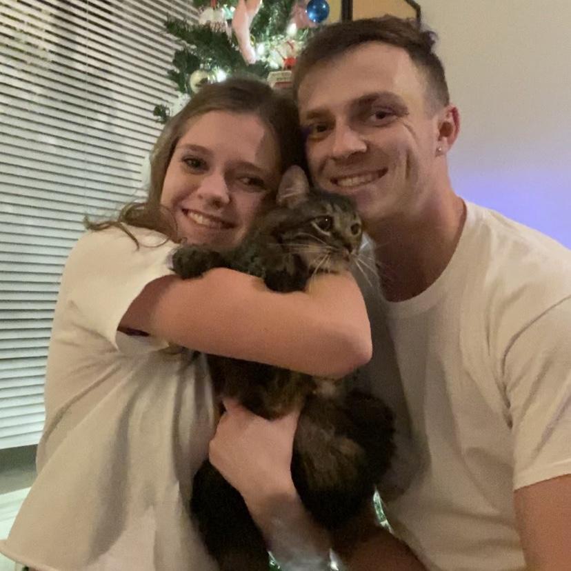 First family photo before we adopted an insane number of animals.😬