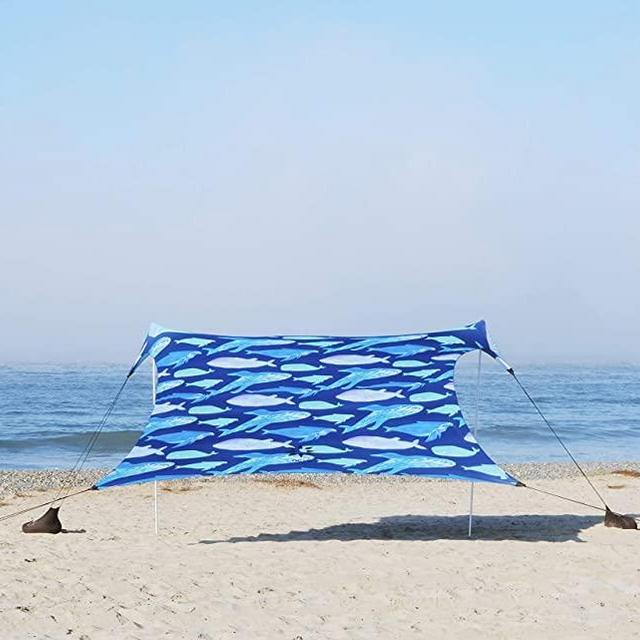 Neso Tents Grande Beach Tent, 7ft Tall, 9 x 9ft, Reinforced Corners and Cooler Pocket
