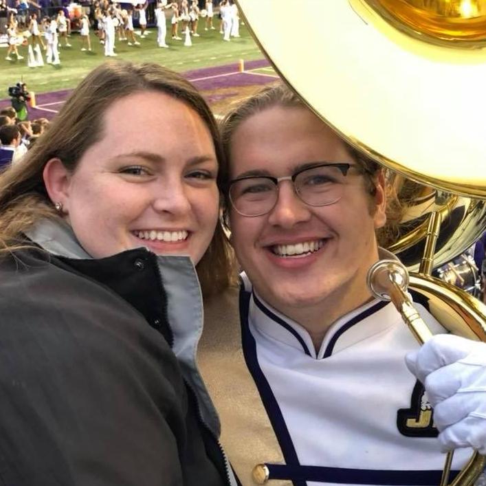 Gracie has been super supportive of Andrew in the MRD's, and we are both so excited to go back for Alumni Band!