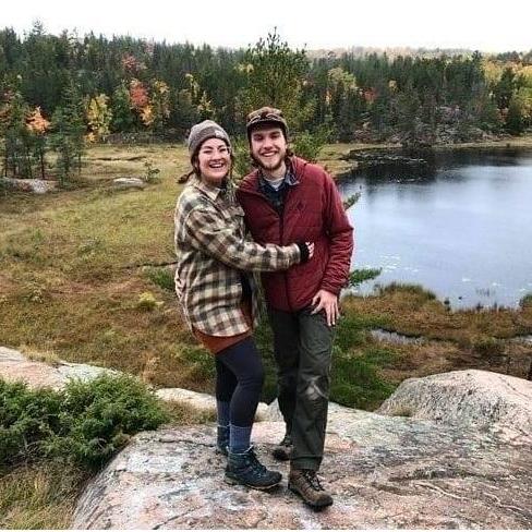 Fall 2019, a bog hike with friends in Marquette.