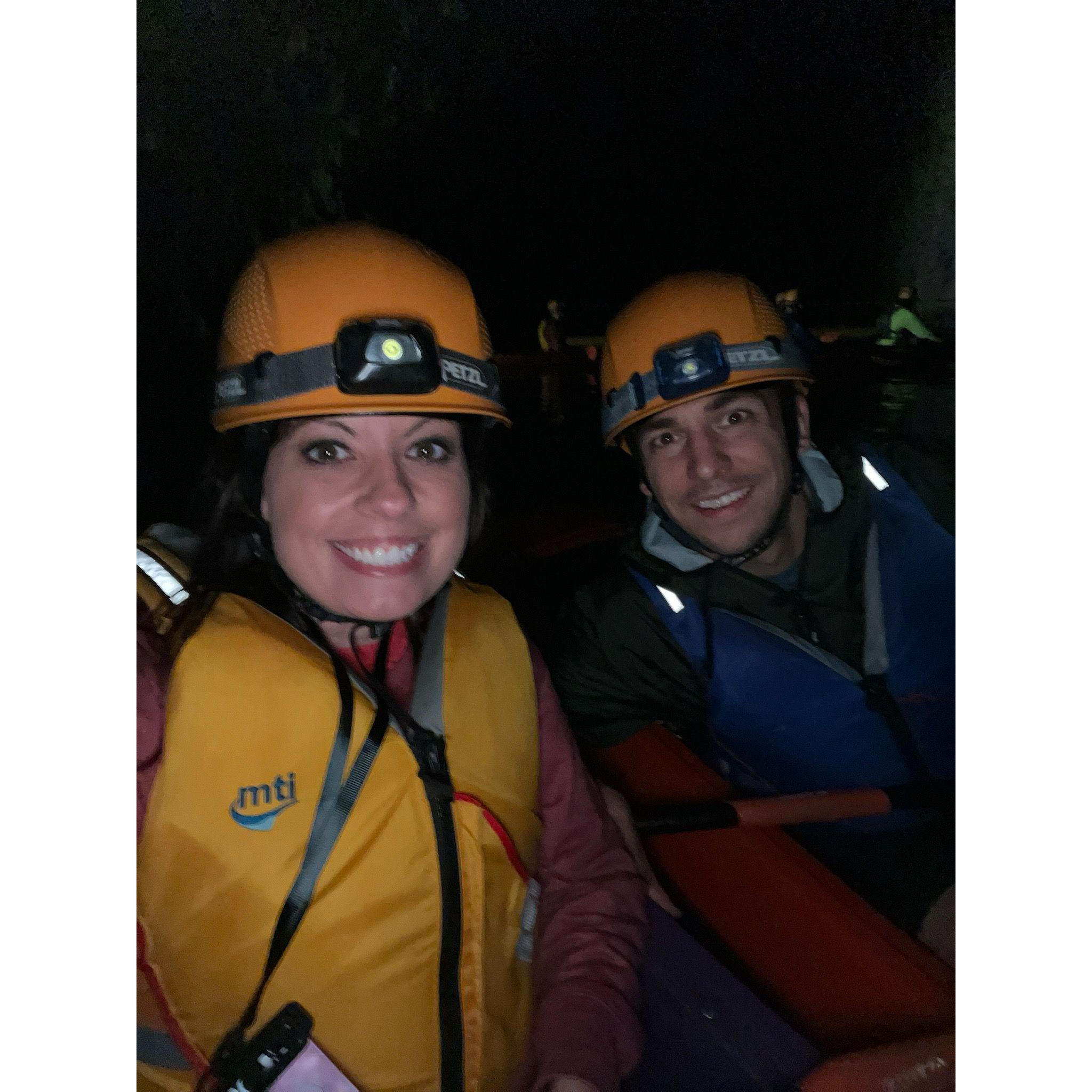 Cave kayaking - one of our many adventures.