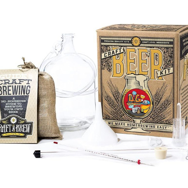 Craft A Brew - O.G. Orange Golden - Beer Making Kit - Make Your Own Craft Beer - Complete Equipment and Supplies - Starter Home Brewing Kit - 1 Gallon