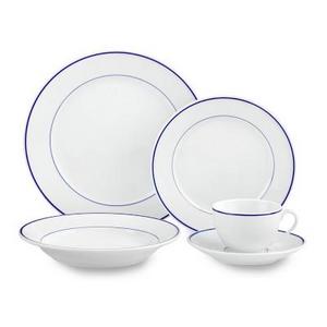 Apilco Tradition Blue-Banded 5-Piece Place Setting
