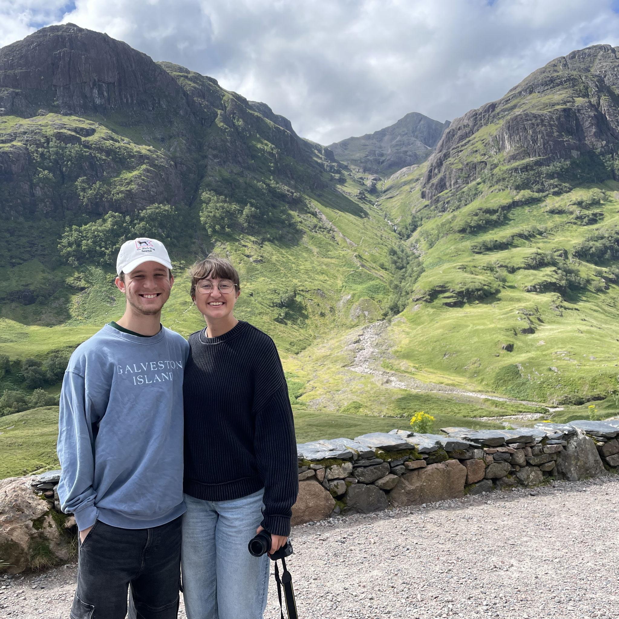 This photo was taken in Scotland, one of our favorite stops. The hairy coos (as the natives call them) were a highlight.