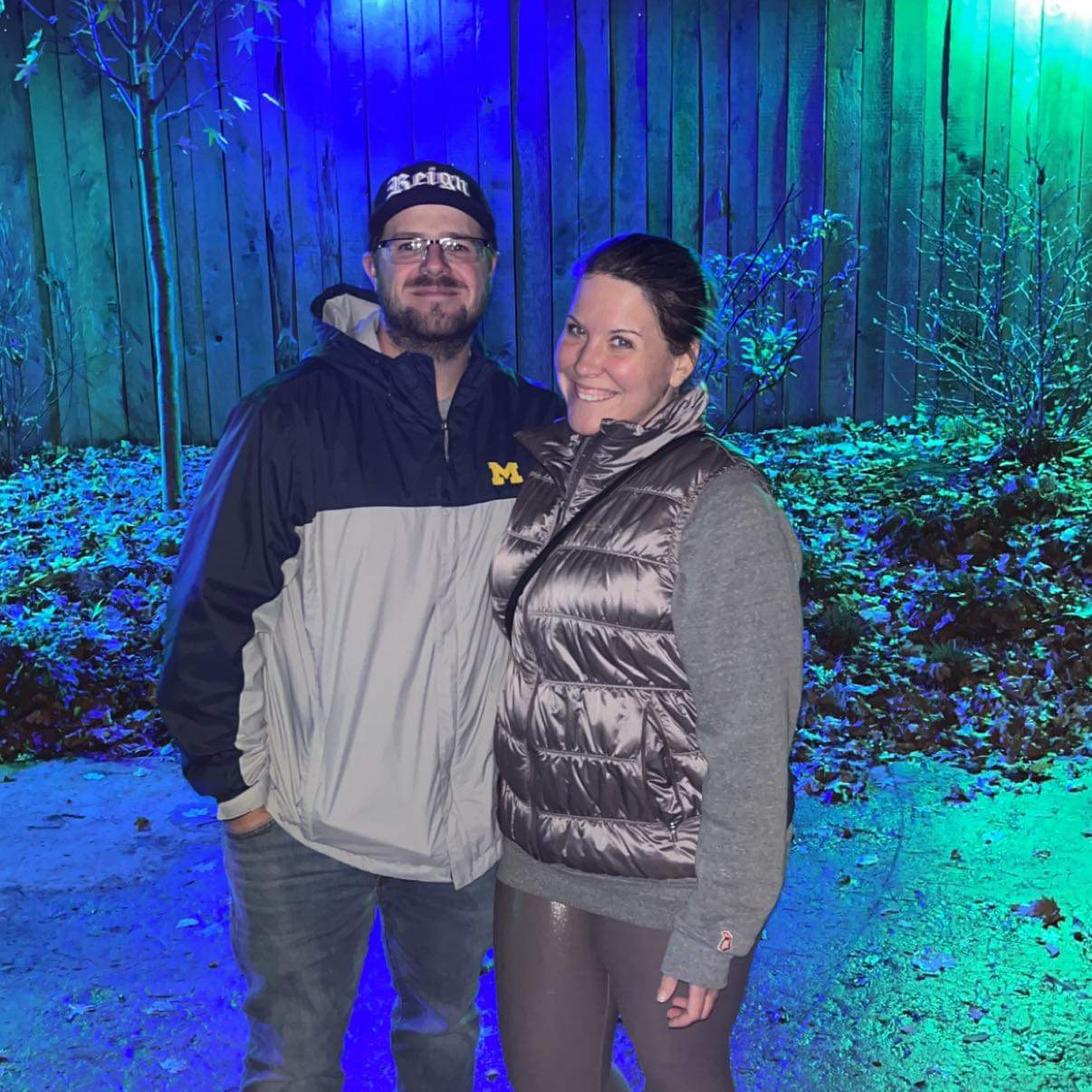 Our first photo together